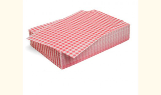 Duplex Red Gingham Wrapping Sheets 10" x 15" (2024 pack)